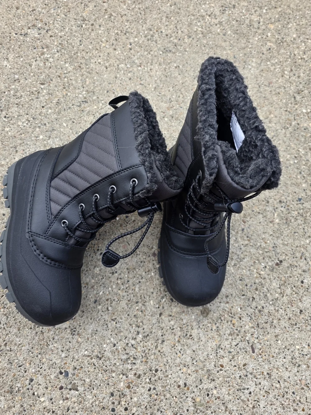 All Motion Insulated Black Winter Boots Little Boys 13